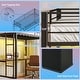 preview thumbnail 7 of 7, HOMCOM Loft Bed Twin Size with Desk, LED Lights, Charging Station, Twin Size Metal Loft Bed Frame