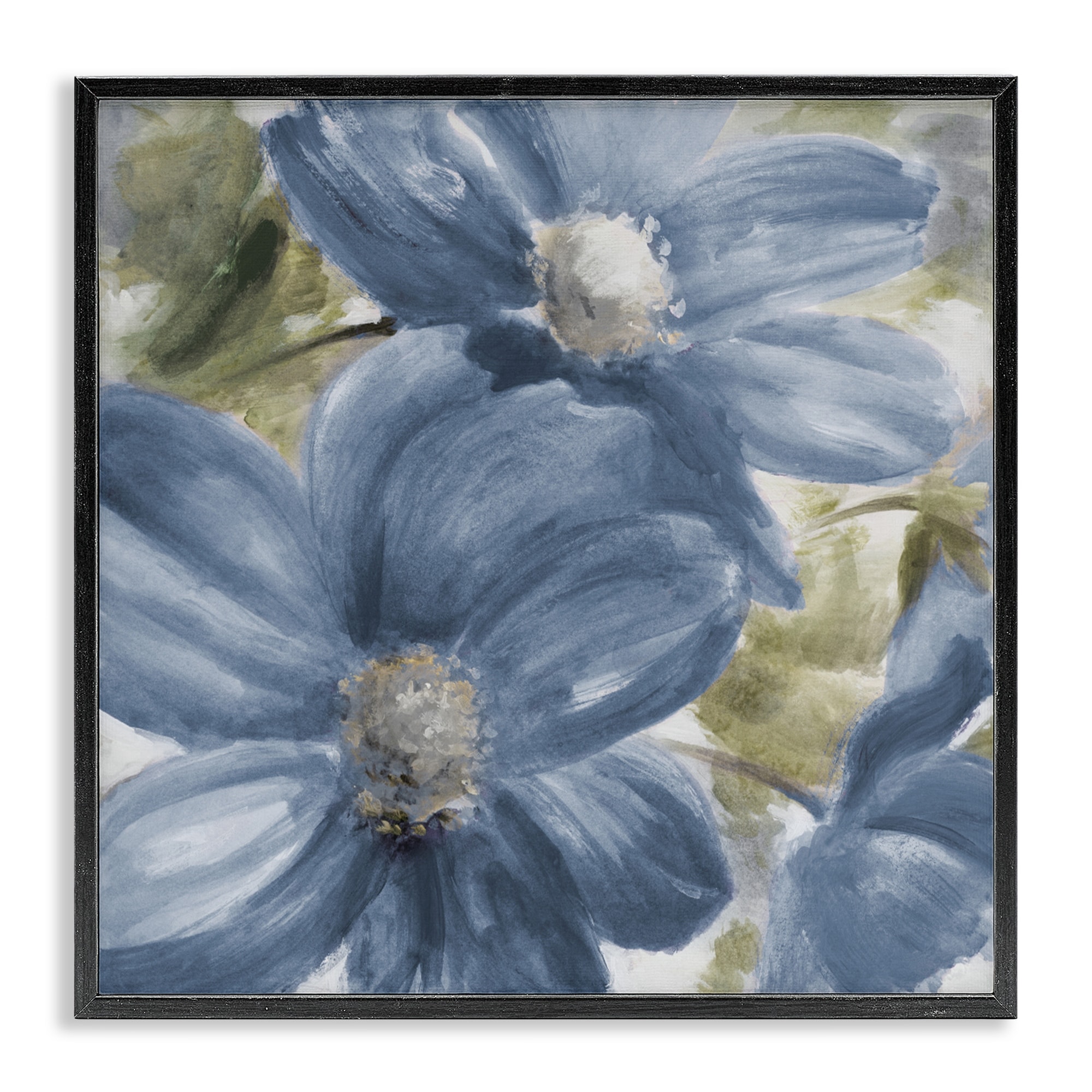 Stupell Walk In Beauty Blue Flowers Framed Giclee Art Design By Lanie Loreth
