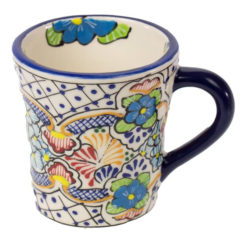 Encantada Mexican Handmade Pottery Set of 2 Mugs