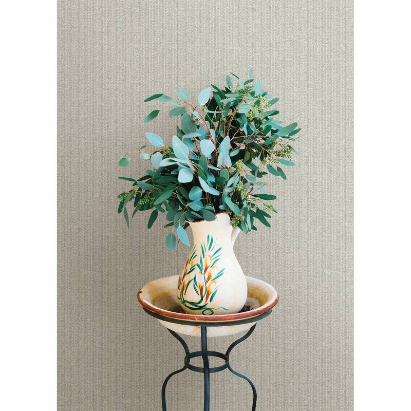 A-Street Prints Varak Silver Checkerboard Wallpaper - N/A