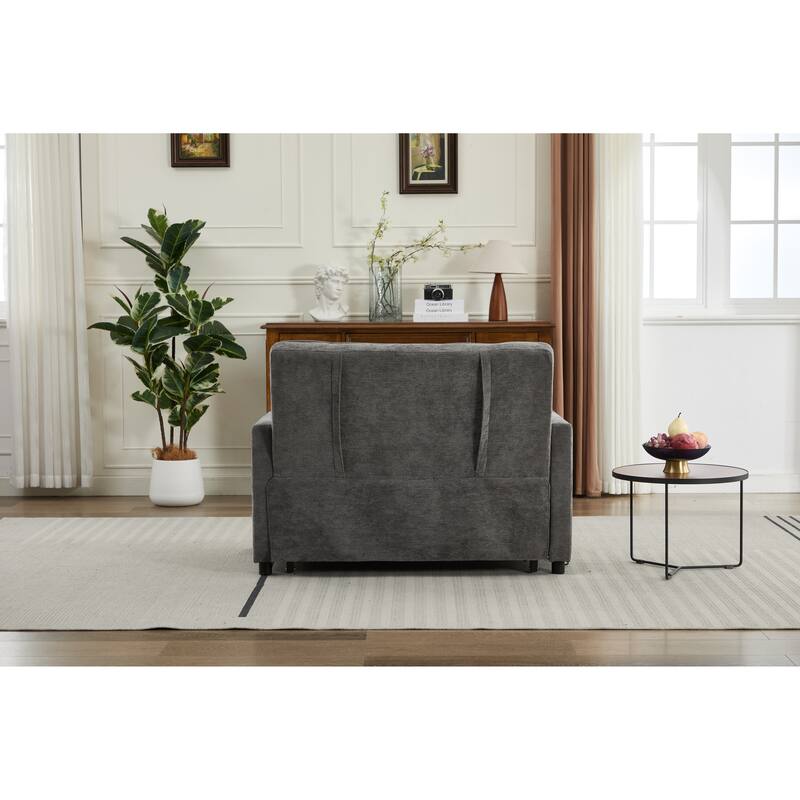 Sleeper Chair 3-in-1 Convertible Chair Bed Pull Out Sleeper Chair Beds Adjustable double Armchair Sofa Bed with USB Ports