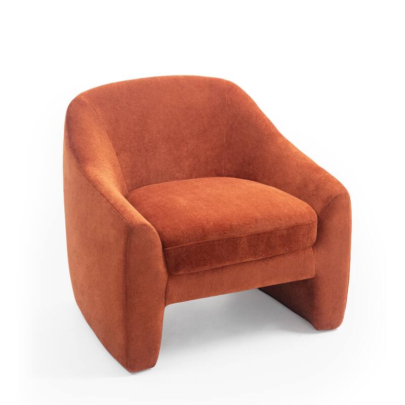 Nordic-style Upholstered Barrel Chair