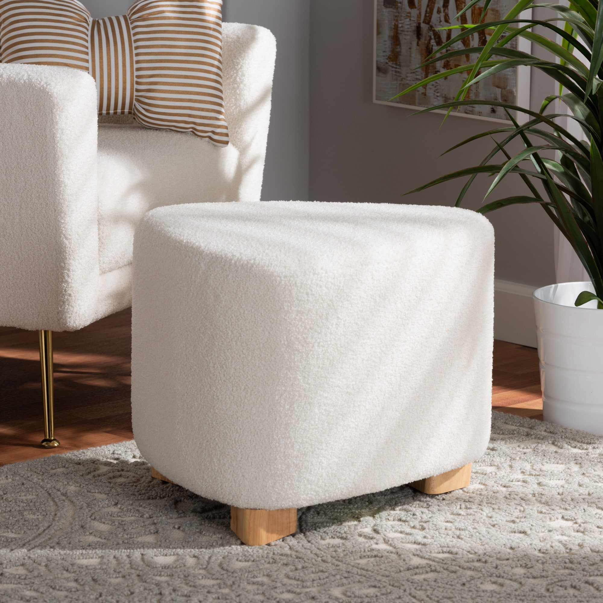 Baxton Studio Ottomans and Poufs Bed Bath Beyond