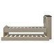 preview thumbnail 13 of 12, Gray Twin Size Wood Platform Bed with House-Shaped Headboard and Trundle