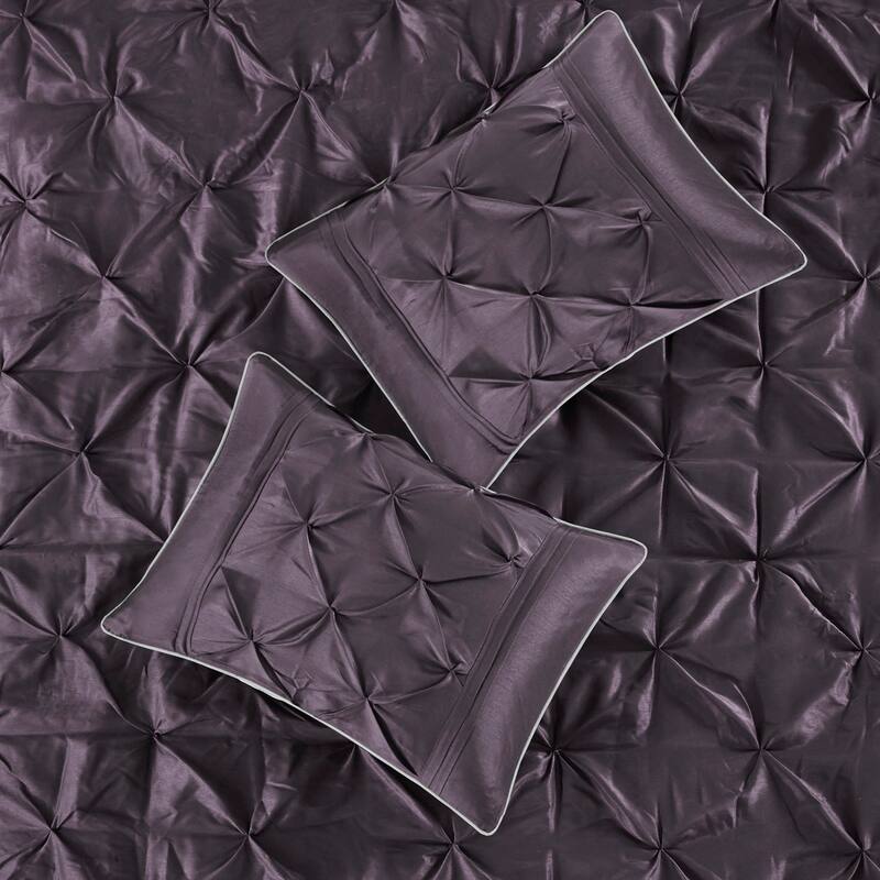 GDF Studio - Laurel 7-Piece Tufted Comforter Set with Decorative Pillows