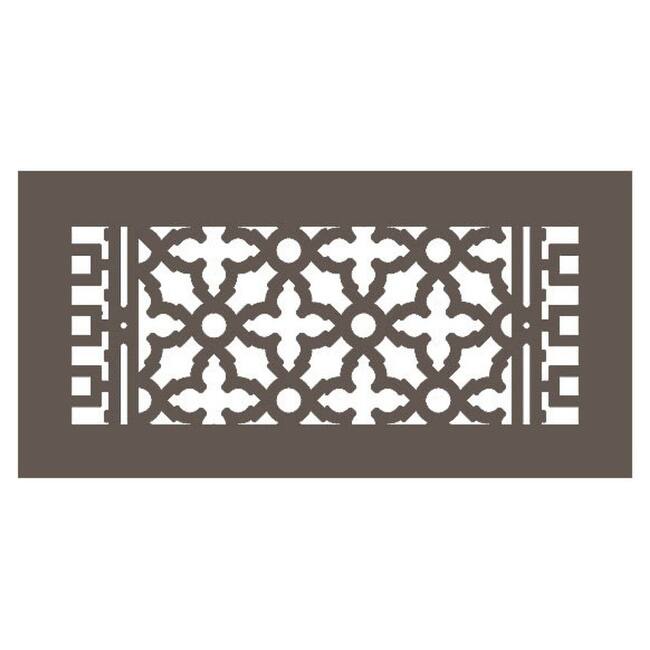 Reggio Registers Scroll Series 6" x 14" Floor Grille without Mounting