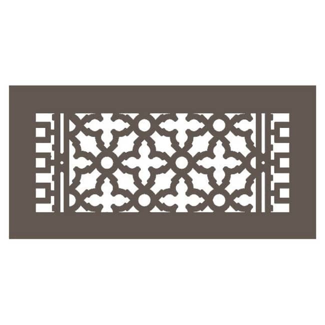 Reggio Registers Scroll Series 6" x 14" Floor Grille without Mounting