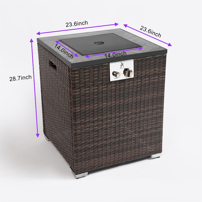 28inch Outdoor Fire Pit Column