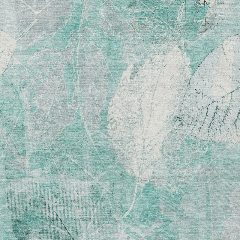 HomeRoots Floral Transitional Rectangle Outdoor Rug