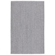 preview thumbnail 1 of 4, Zupan Indoor/ Outdoor Solid Area Rug 5' x 8' - Black/White