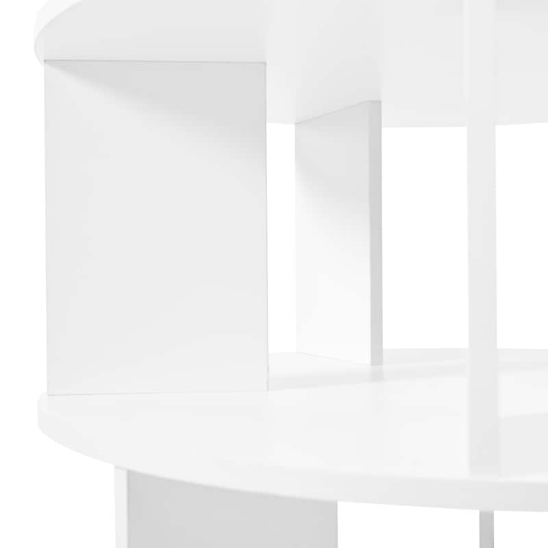 23.6''Rotating Shoe Rack Tower,7-Tier Spinning Shoe Shelf,5 Grids Per Layer,Display Rack,360°Revolving Shoe Carousel Organizer