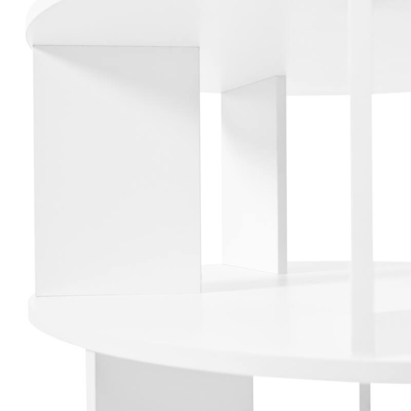 Roomfitters 7-Tier Rotating Shoe Rack Tower, 360° Revolving Shoe Organizer with 35 Compartments for Living Room
