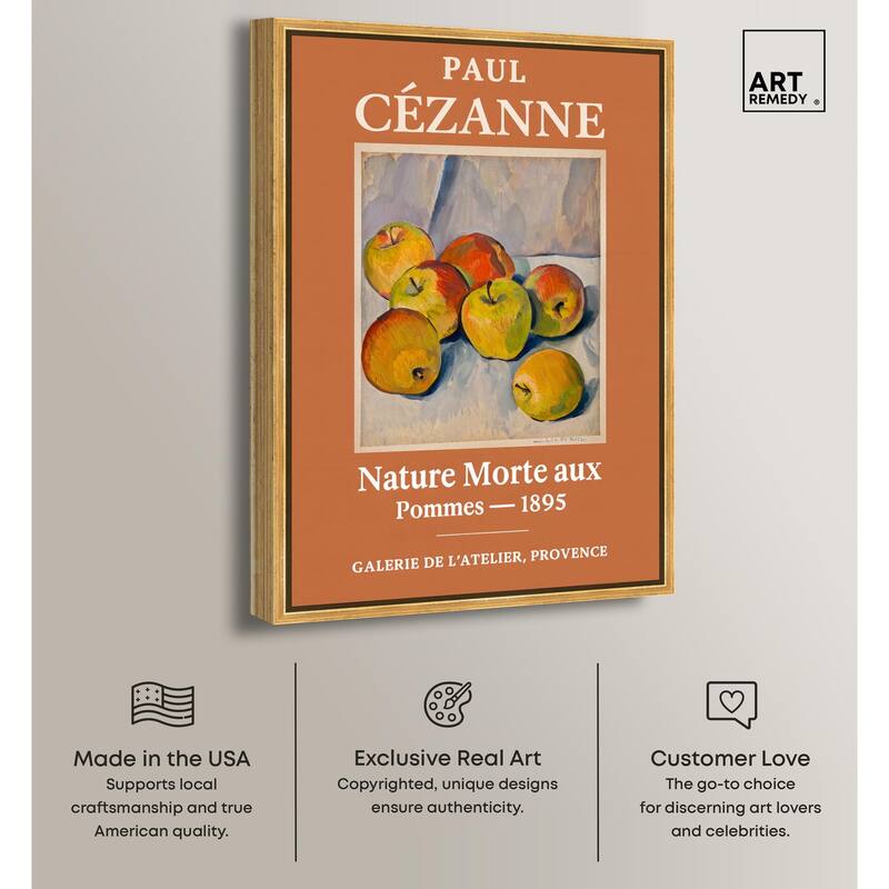 Apples of Cezanne Canvas by Art Remedy