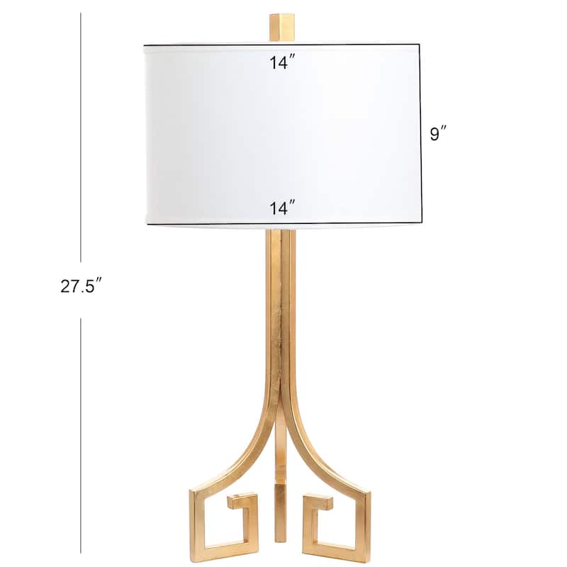 SAFAVIEH Lighting Goffreda 27-inch Hardback Gold Table Lamp (Set of 2) - 14"x14"x27.5" - 14Wx14Dx28H