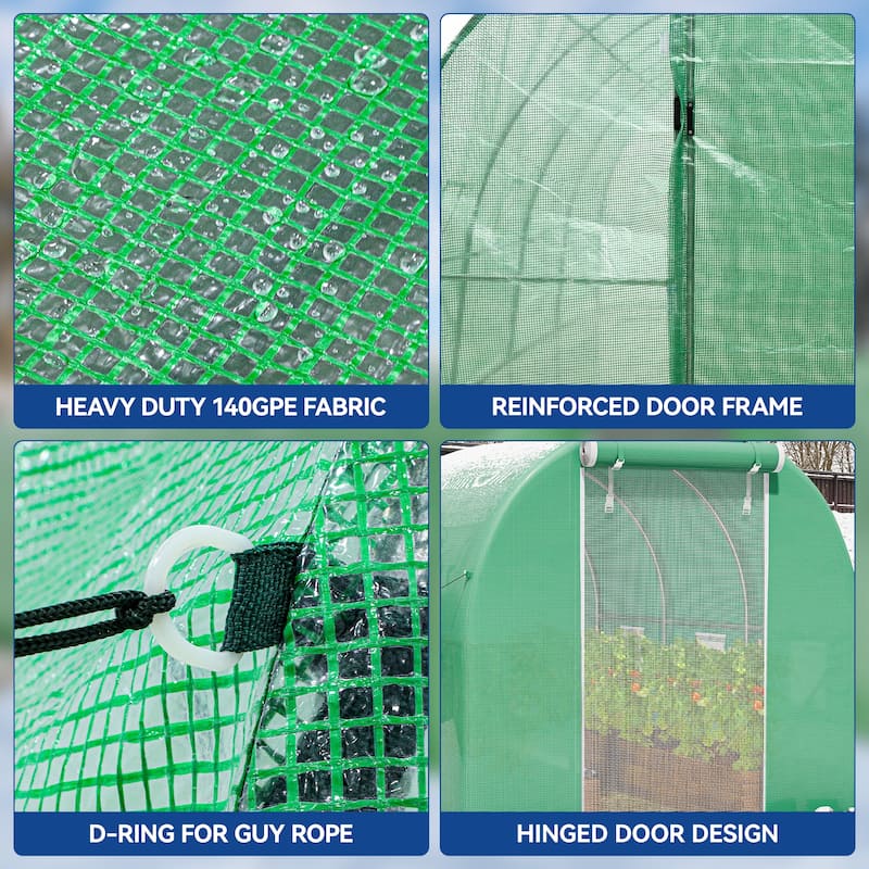 Moasis Walk-in Greenhouse with Reinforced Steel Frame
