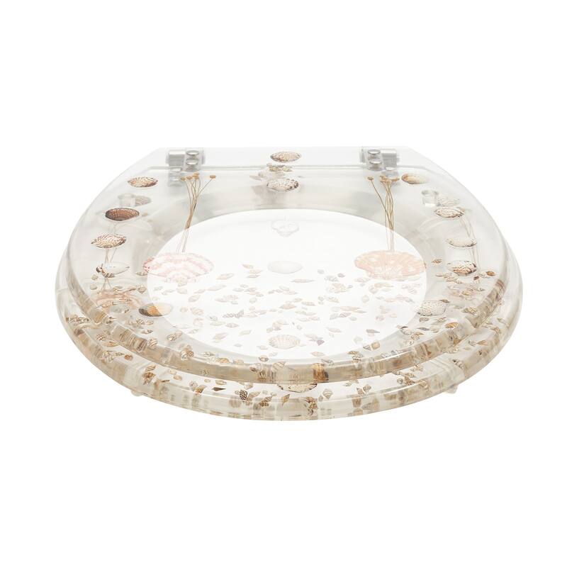 Transparent Resin Shell Polyresin Toilet Seat
