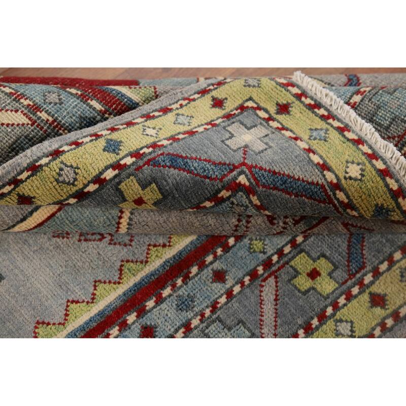 Kazak Accent Rug Oriental Handmade Wool Carpet - 3'3" x 5'0"