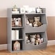 preview thumbnail 1 of 23, 5-Cubby Kid's Bookcase and Bookshelf Grey