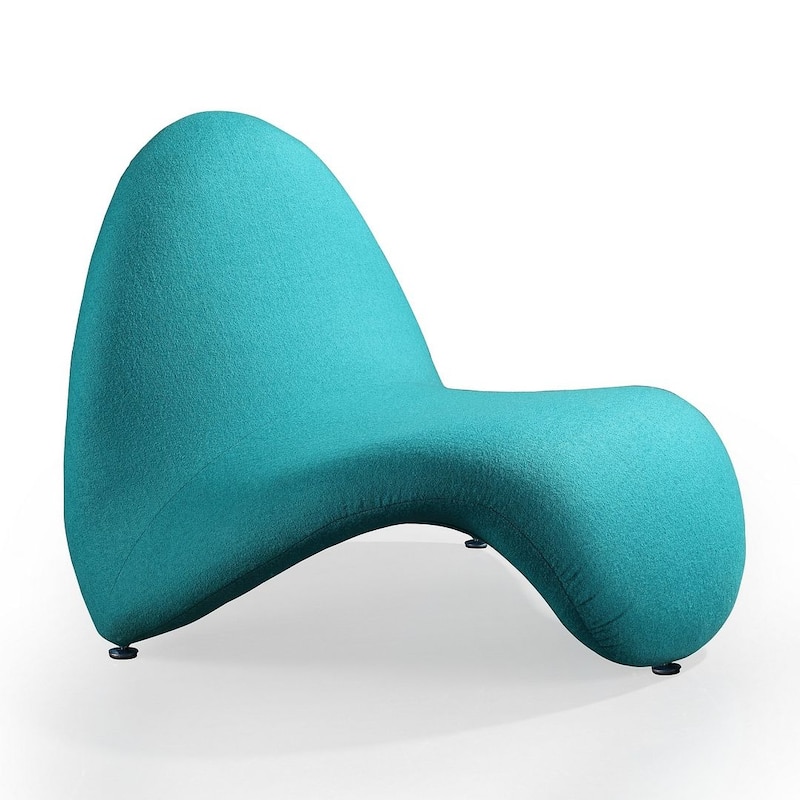 Manhattan Comfort MoMa Wool Blend Accent Chair - Teal