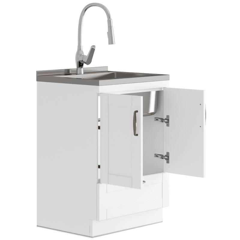 WYNDENHALL Alma Transitional Deluxe Utility Sink & Cabinet