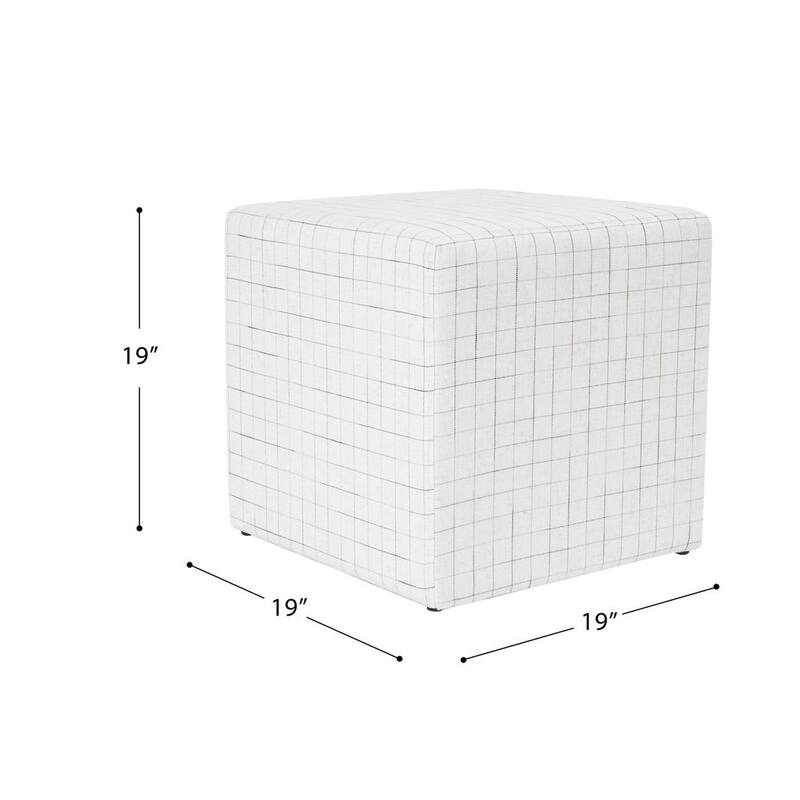 HomePop Soft Cube Ottoman