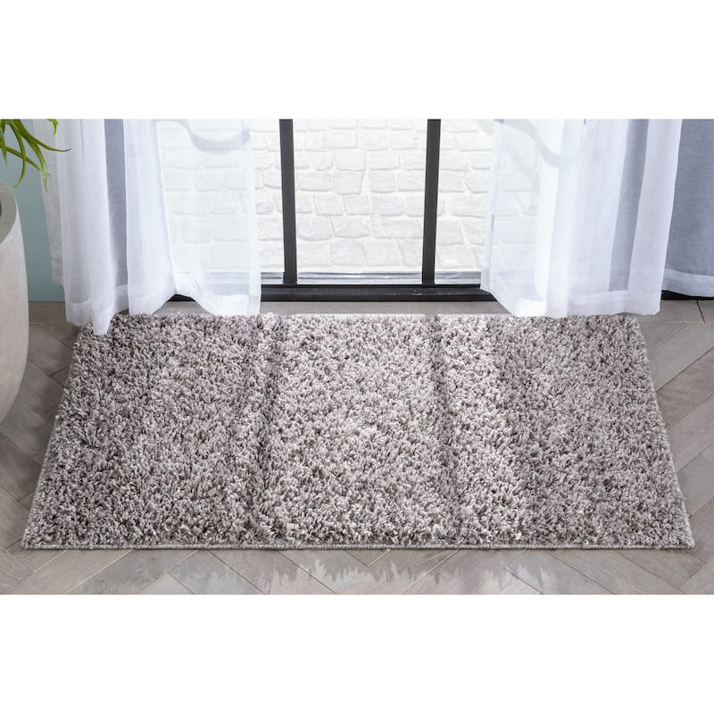 Well Woven Elle Basics Emerson Shag Area Rug - 2' 3" x 3' 11" - Beige / Grey