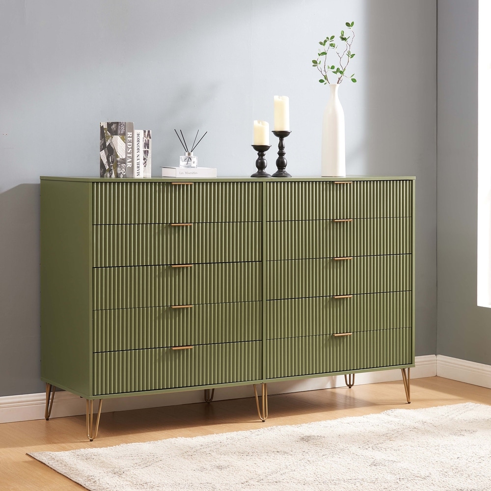 Green mid century dresser 2025