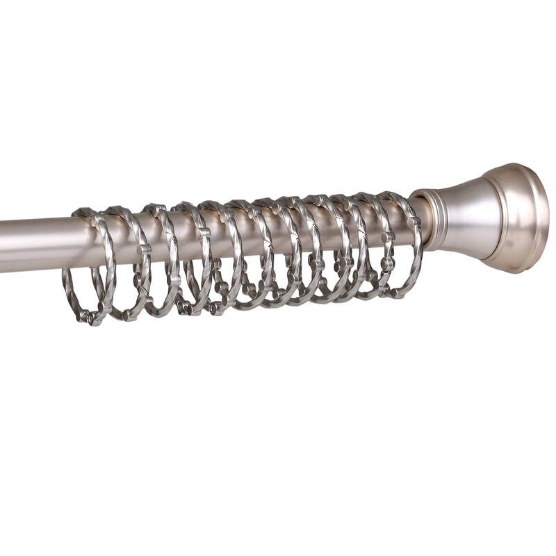 Utopia Alley Shower Eternity Curtain Rings, Rustproof Zinc Shower Rings, set of 12