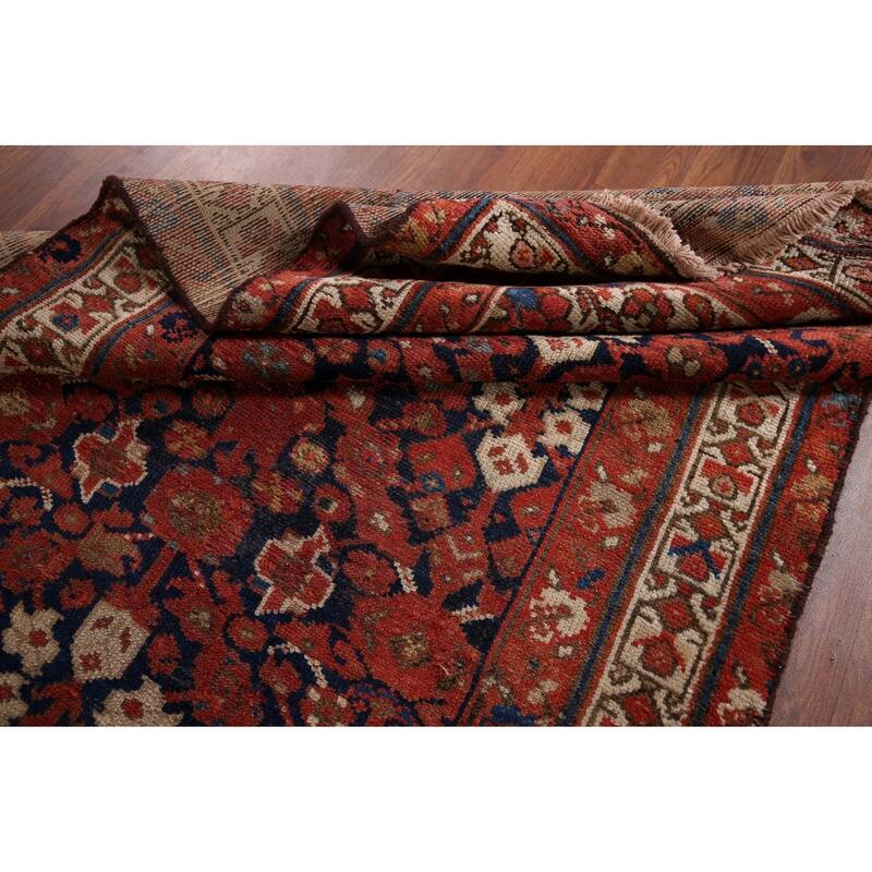 Malayer Antique Persian Runner Rug Handmade Wool Carpet - 3'1" x 13'3"
