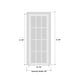 preview thumbnail 17 of 23, Interior Solid French Door / Mela 0755 Painted White / Single Regular Panel Frame Handle / Bathroom Bedroom Modern Doors
