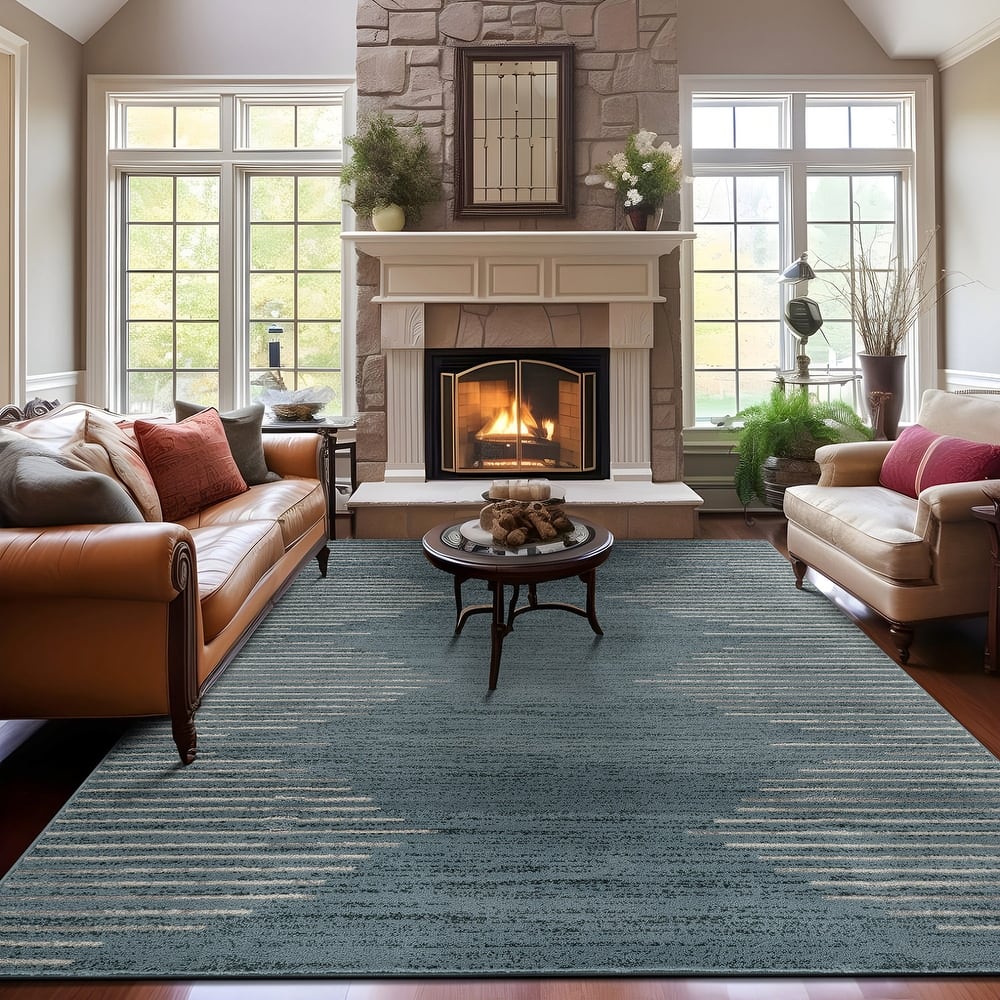 Bohemian Stripe Area Rug