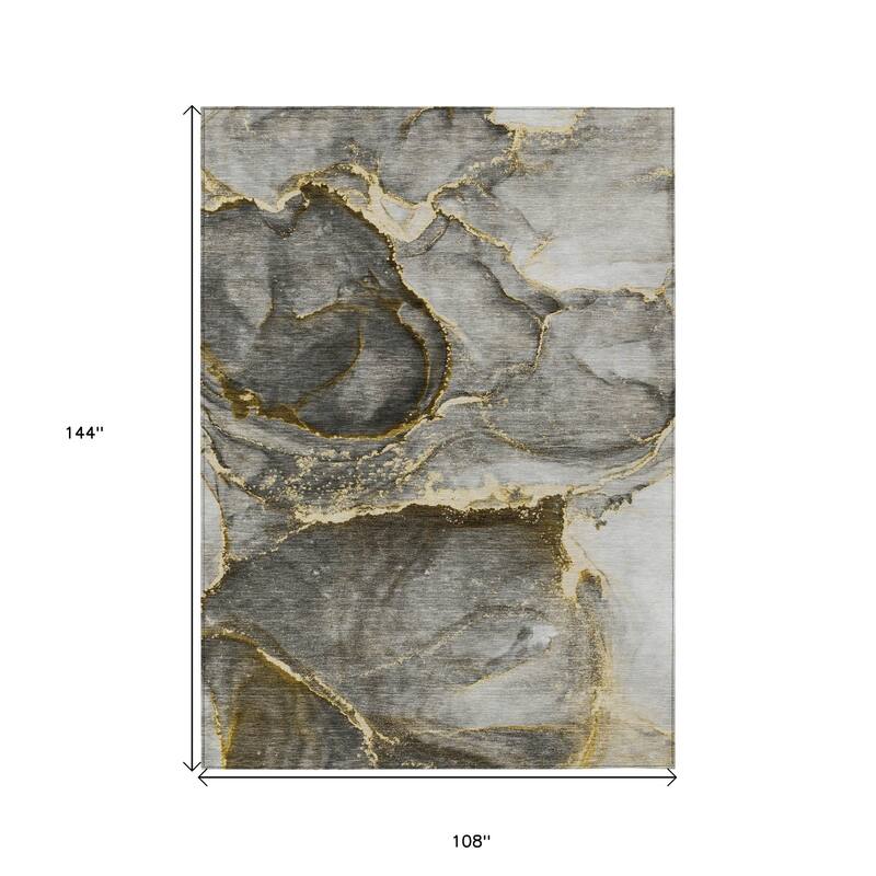 Galu Contemporary Abstract Weather Resistant Current & Stylish Outdoor Rug