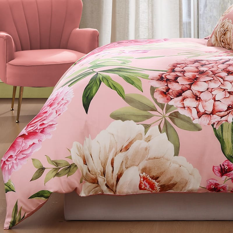 Bebejan Spring Forever 100% Cotton Sateen 5 Piece Reversible Comforter Set