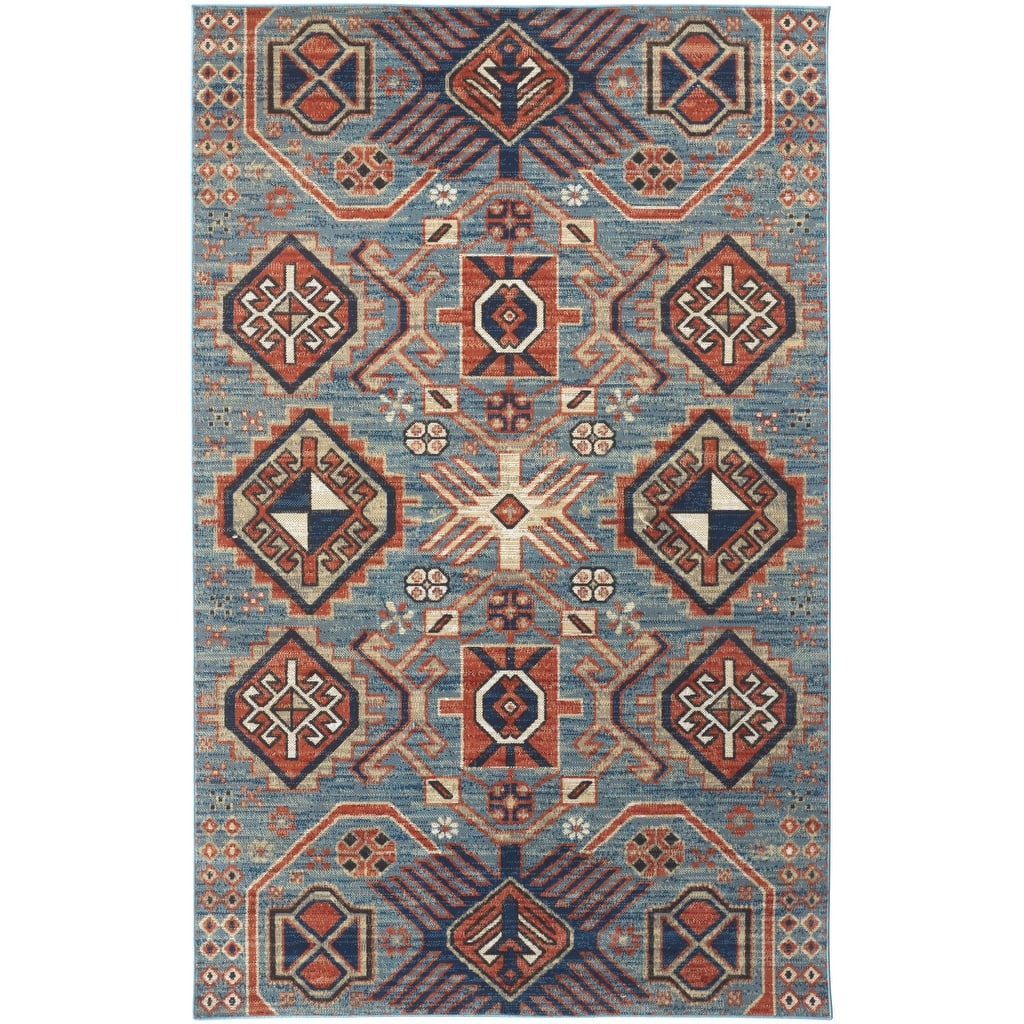 Voqiz Power Loomed Distressed Abstract Stain Resistant Area Rug By HomeRoots - 12' x 15'