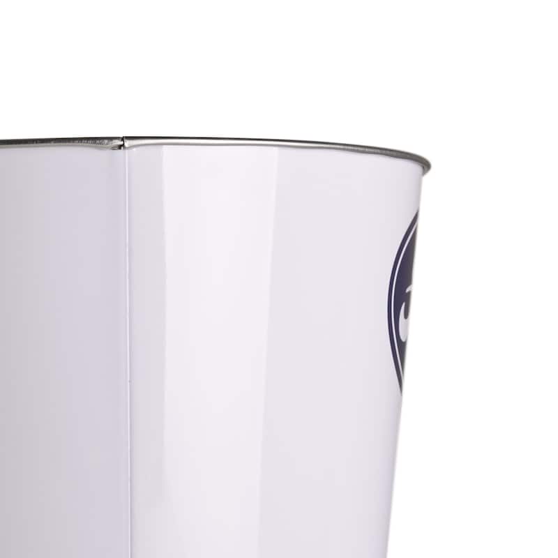 American Art Decor Decorative Metal Trash Can Garbage Bin Waste Basket