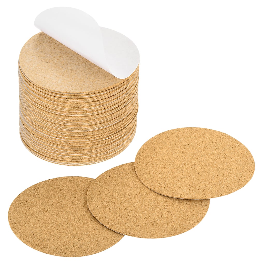 Self Adhesive Cork for Coaster, Round Cork Tiles