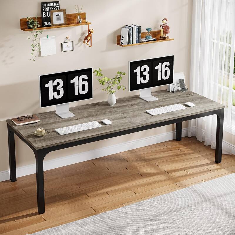78.7" Extra Long Computer Desk/Table, Work Desk, Double Workstation Desk for Home Office