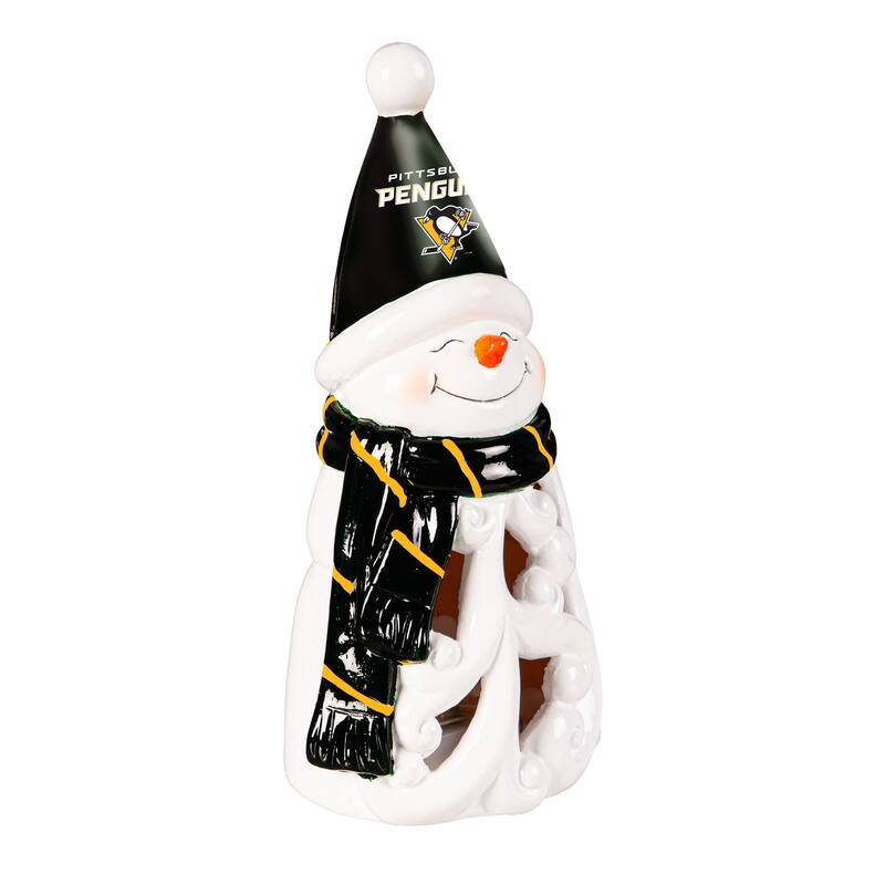 Pittsburgh Penguins Snowman LED Garden Statuary, 8"