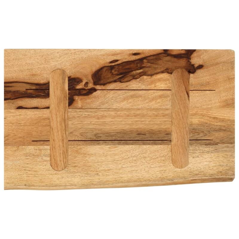 vidaXL Wall Shelf Natural wood Solid acacia wood