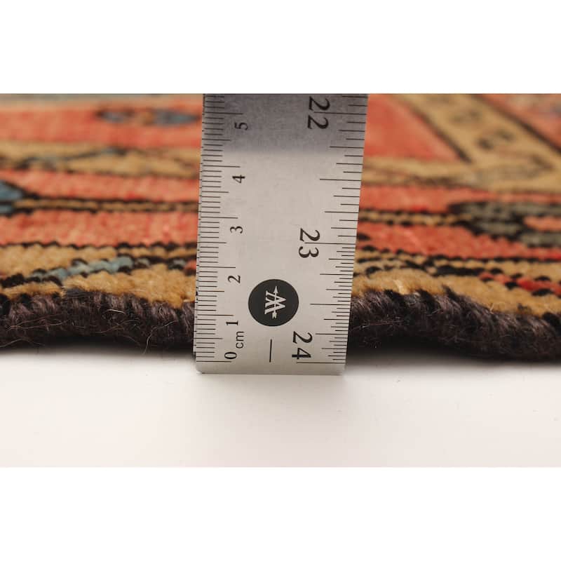 ECARPETGALLERY Hand-knotted Andelz Black Wool Rug - 3'11 x 9'0