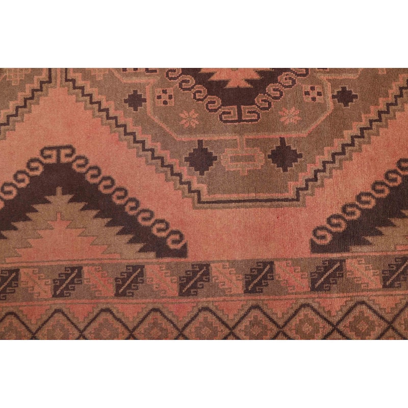 ECARPETGALLERY Hand-knotted Melis Vintage Dark Copper Wool Rug - 5'0 x 12'6