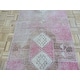 preview thumbnail 4 of 8, Hand Knotted Pink Oushak with Wool Oriental Rug (3'3" x 14'5") - 3'3" x 14'5"