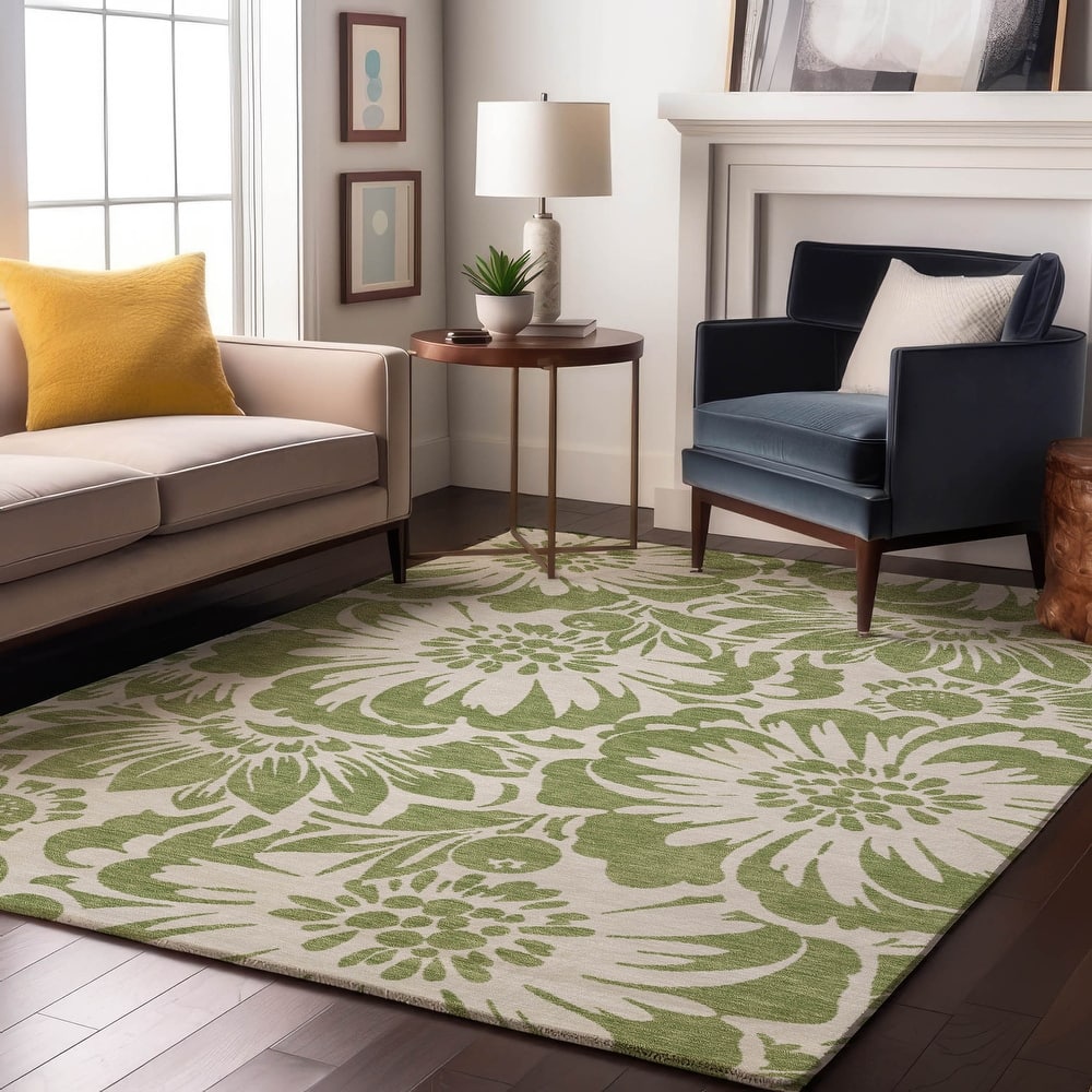 Premium Washable Super Soft Modern Floral Mayfield Rug