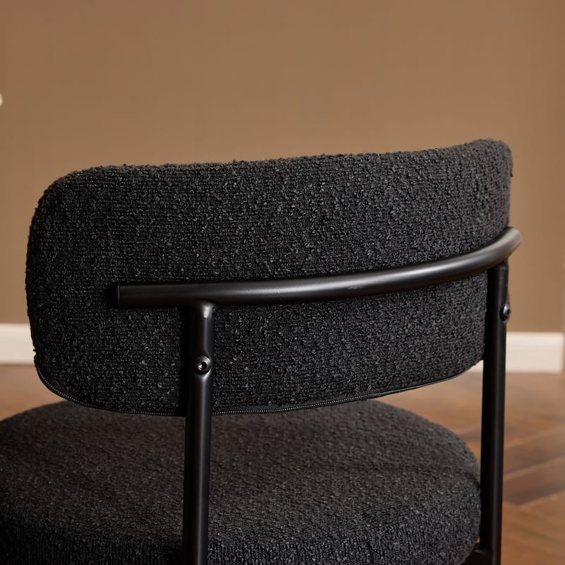 Boucle Beacon Modern Accent Dining Side Chair (Set of 2)