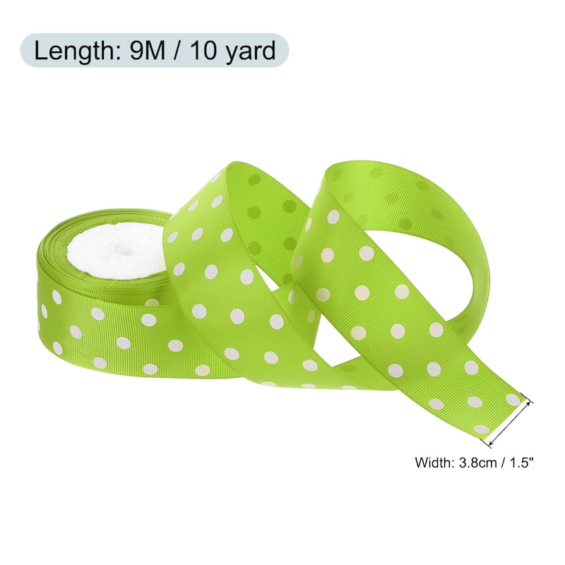 Grosgrain Ribbons with Dots Ribbon Bow Decoration