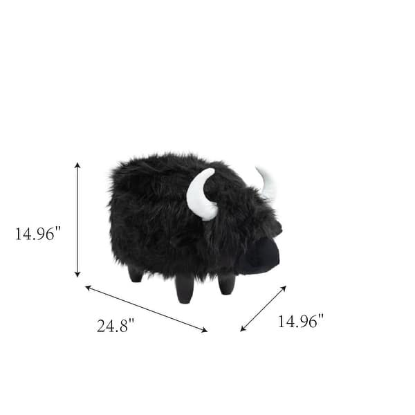 Harry Cow Animal Kids Storage Ottoman Stool