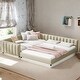 preview thumbnail 11 of 14, Multi-functional Upholstered Platform Bed Mother & Child Bed, Queen Size & Twin XL Size