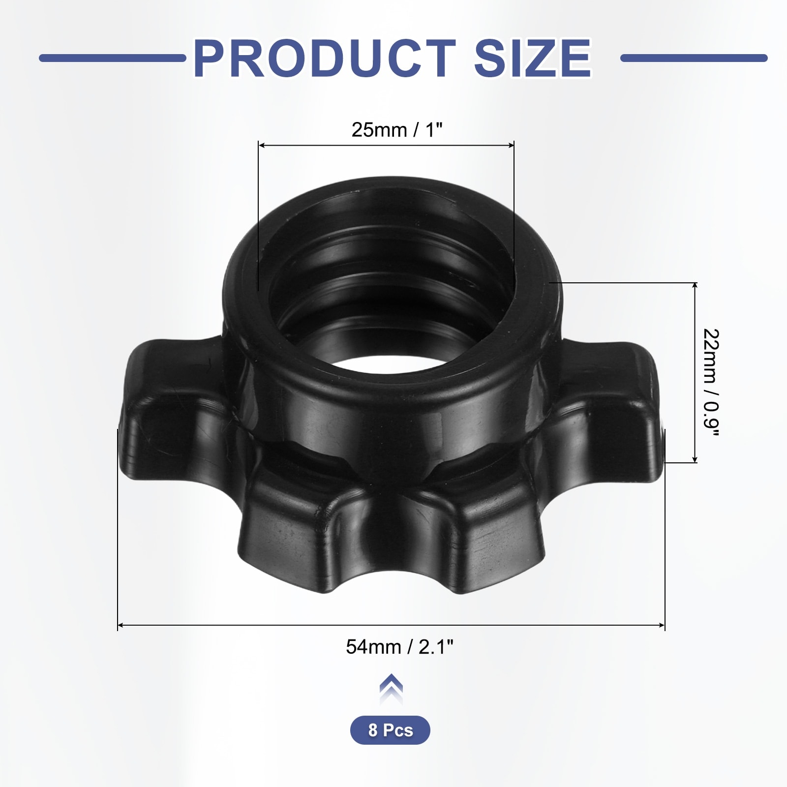 Dumbbell Collars, Barbell Spin Lock Hex Nuts Anti Slip Weight Clip