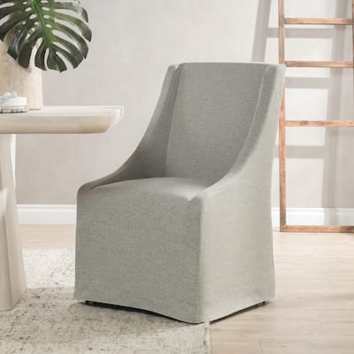 Classic Home Warwick Upholstered Rolling Dining Chair