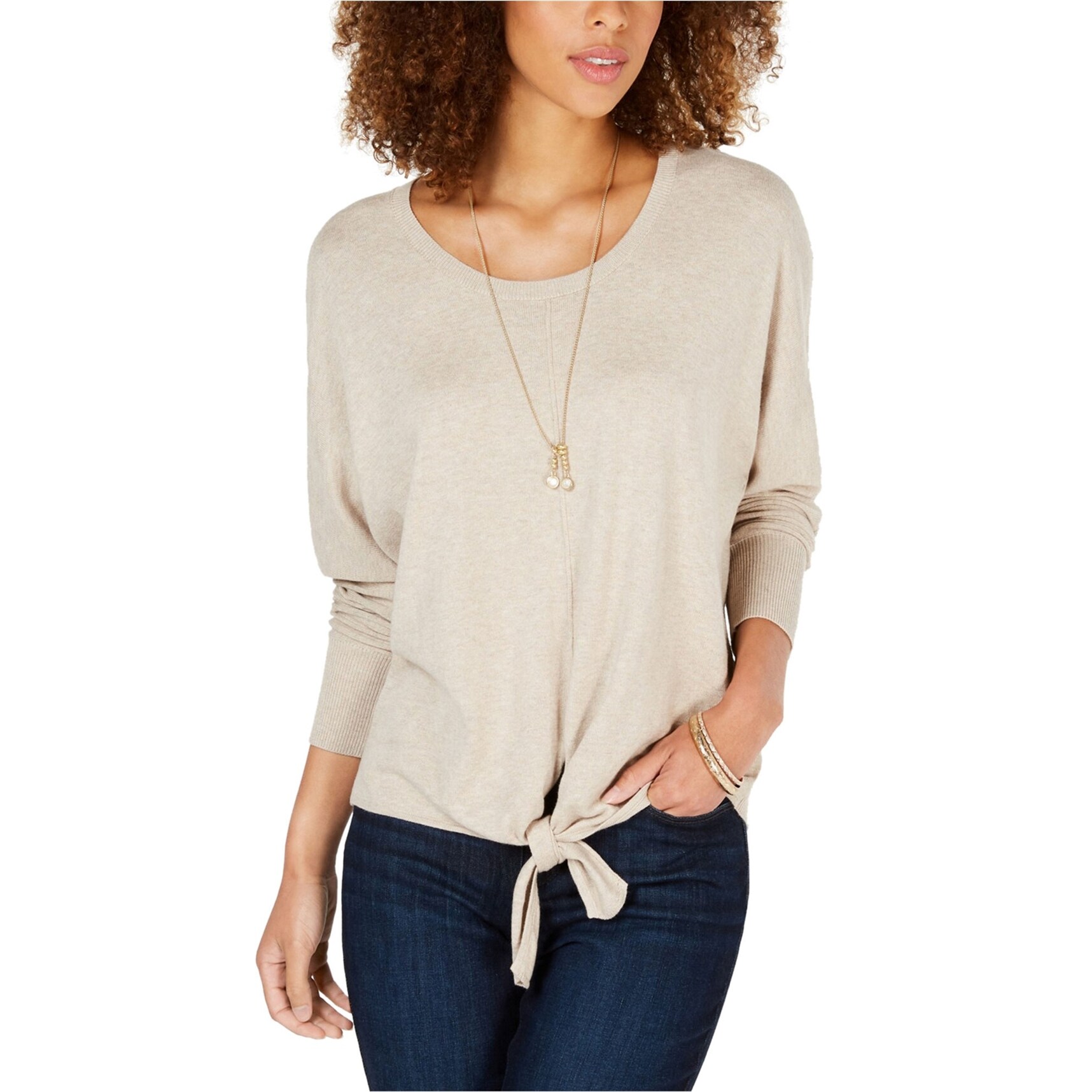 tie front sweater